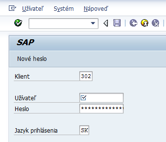 sap heslo logon