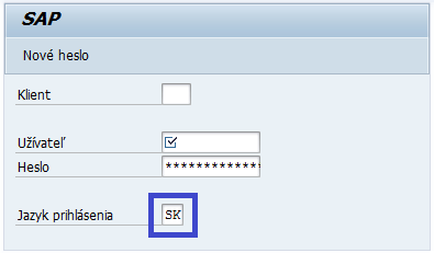 sap jazyk verzia