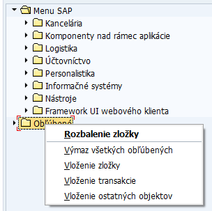 sap menu