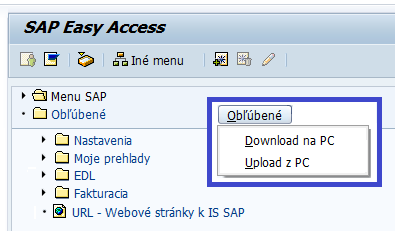 sap menu