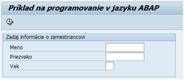 abap obrazovka