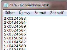 data