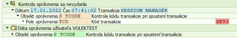 kontrola sap su53