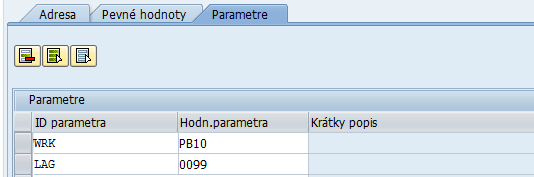 sap su3 parameter